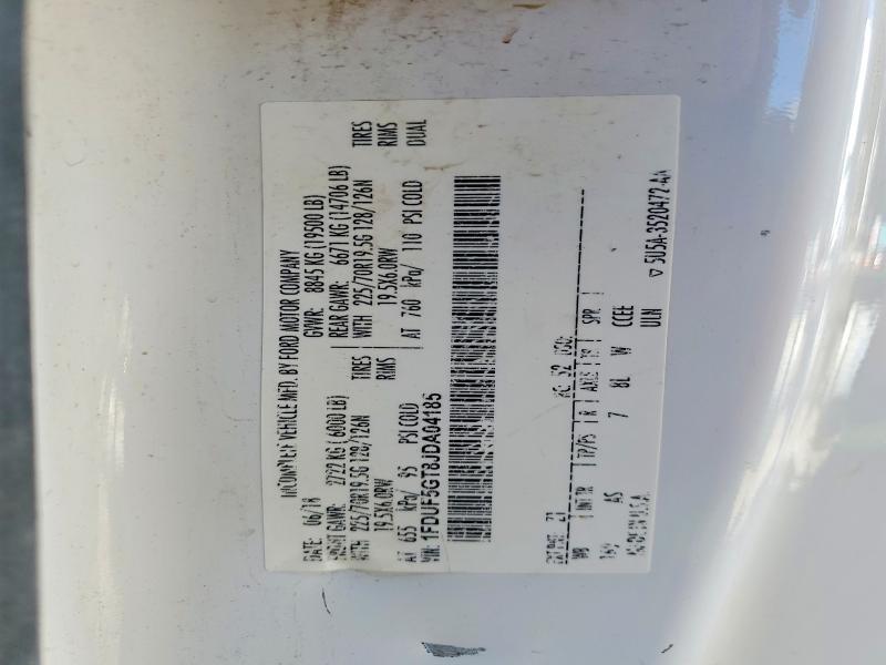 Aukcja sprzedaży 2018 Ford F550, vin: 1FDUF5GT8JDA04185, numer aukcji: 53012436