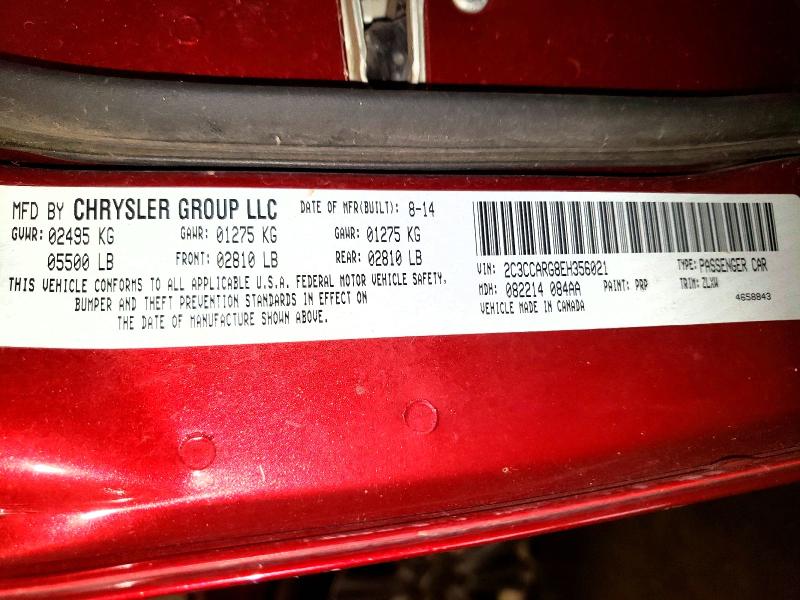 53164746 :رقم المزاد ، 2C3CCARG8EH356021 vin ، 2014 Chrysler 300 مزاد بيع