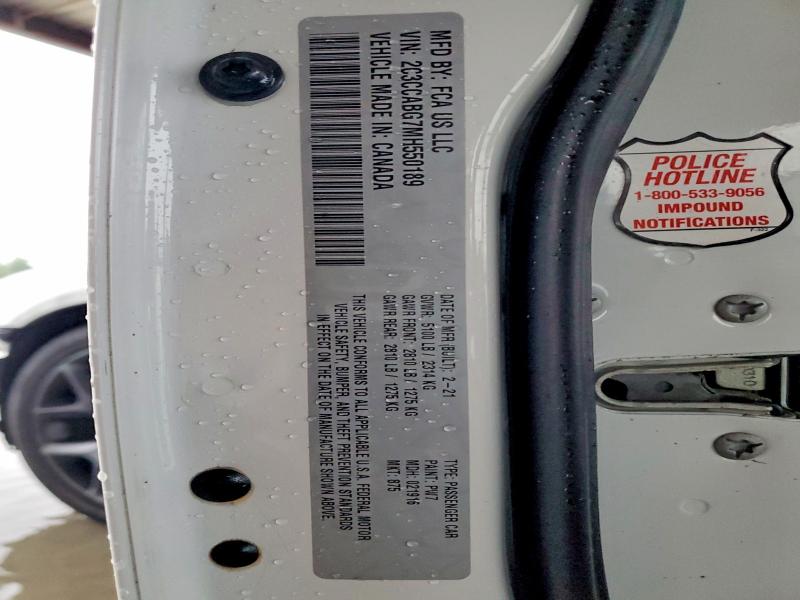 53902446 :رقم المزاد ، 2C3CCABG7MH550189 vin ، 2021 Chrysler 300 مزاد بيع