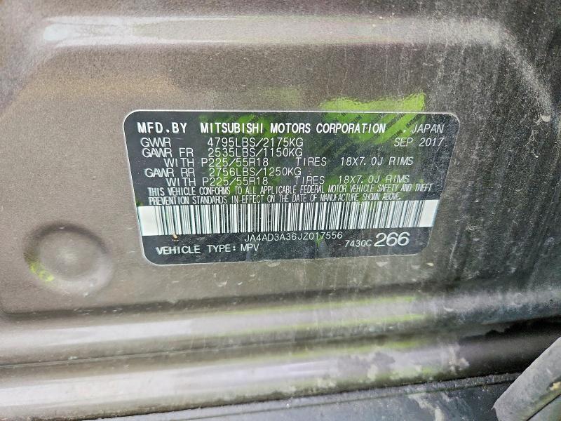 Продаж на аукціоні авто 2018 Mitsubishi Outlander, vin: JA4AD3A36JZ017556, номер лоту: 52689676