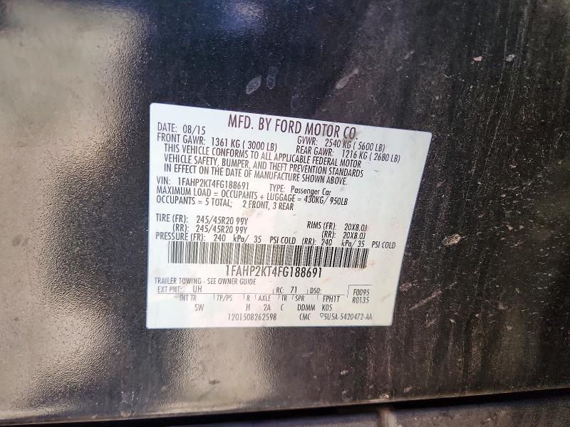 Продажа на аукционе авто 2015 Ford Taurus, vin: 1FAHP2KT4FG188691, номер лота: 53128166
