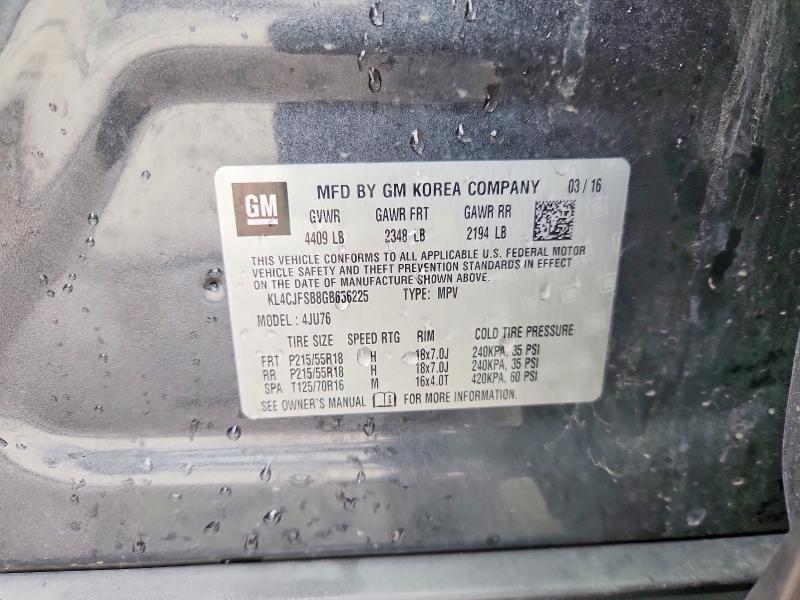 Aukcja sprzedaży 2016 Buick Encore, vin: KL4CJFSB8GB656225, numer aukcji: 54322406