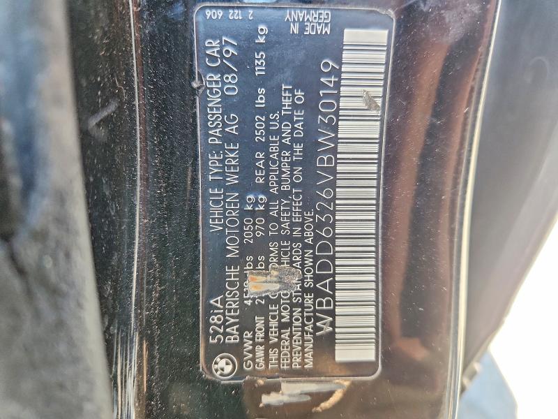 Продажа на аукционе авто 1997 Bmw 528, vin: WBADD6326VBW30149, номер лота: 54635686