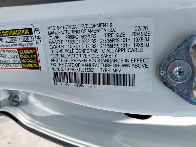 Продажа на аукционе авто 2026 Acura Rdx, vin: 5J8TC2H5XTL013262, номер лота: 55146286