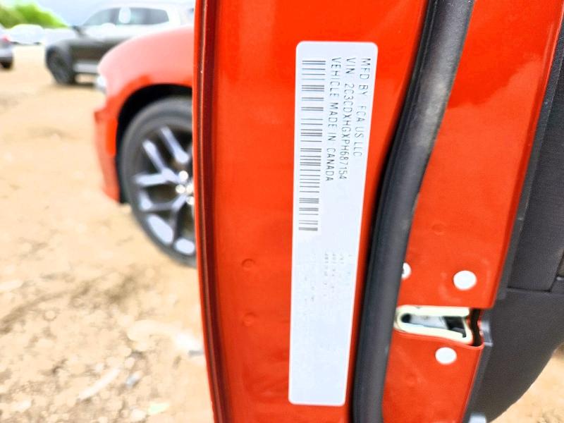 52953816 :رقم المزاد ، 2C3CDXHGXPH687154 vin ، 2023 Dodge Charger مزاد بيع