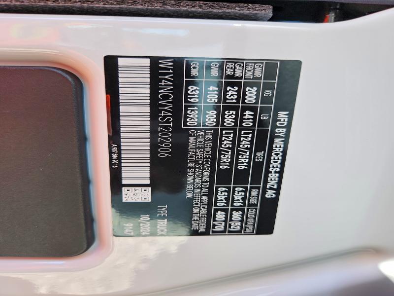 Продажа на аукционе авто 2025 Mercedes-benz Sprinter, vin: W1Y4NCVY4ST202906, номер лота: 53087766