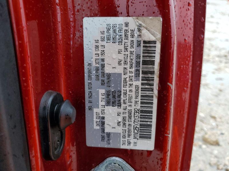 52206856 :رقم المزاد ، JM1NC25FX70137382 vin ، 2007 Mazda Mx-5 Miata مزاد بيع