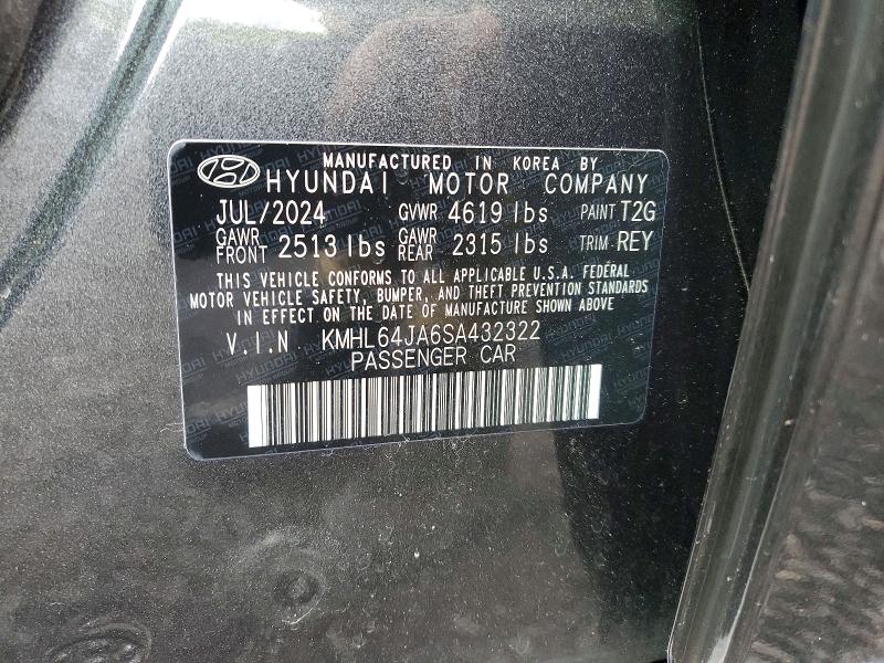 2025 Hyundai Sonata მანქანა იყიდება აუქციონზე, vin: KMHL64JA6SA432322, აუქციონის ნომერი: 53812996