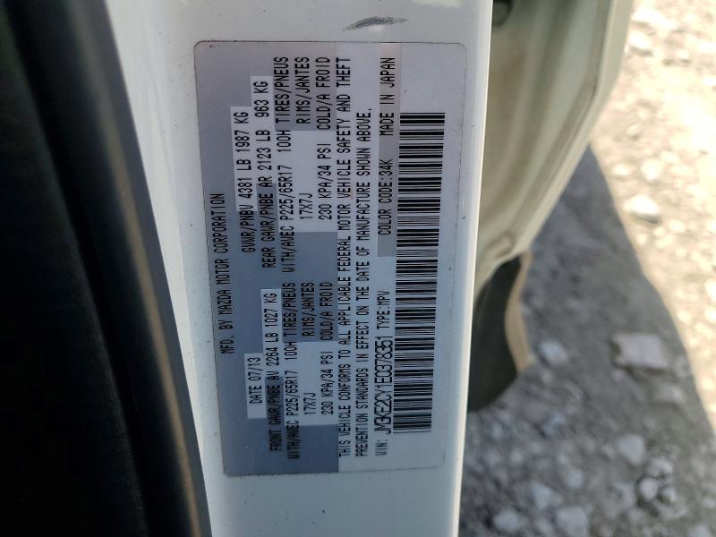 52915116 :رقم المزاد ، JM3KE2CY1E0378351 vin ، 2014 Mazda Cx-5 مزاد بيع