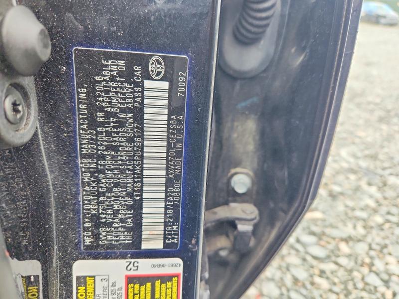 53382496 :رقم المزاد ، 4T1G11AK5PU796177 vin ، 2023 Toyota Camry مزاد بيع