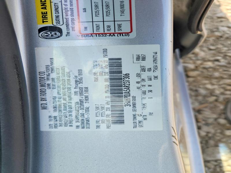 Продажа на аукционе авто 2010 Ford Fusion, vin: 3FAHP0JA5AR237306, номер лота: 54222846