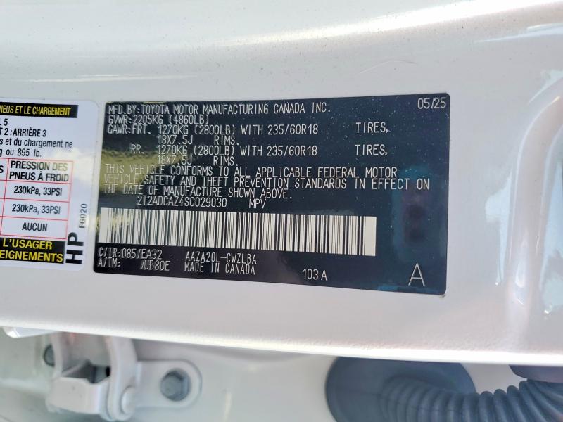 Продажа на аукционе авто 2025 Lexus Nx 250, vin: 2T2ADCAZ4SC029030, номер лота: 52253846