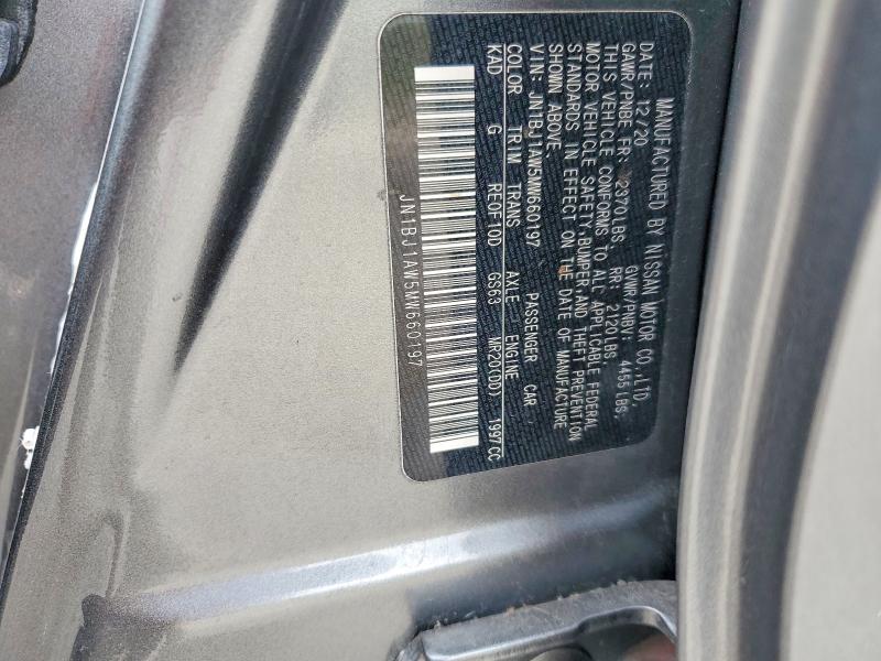 Продаж на аукціоні авто 2021 Nissan Rogue Sport, vin: JN1BJ1AW5MW660197, номер лоту: 51769346