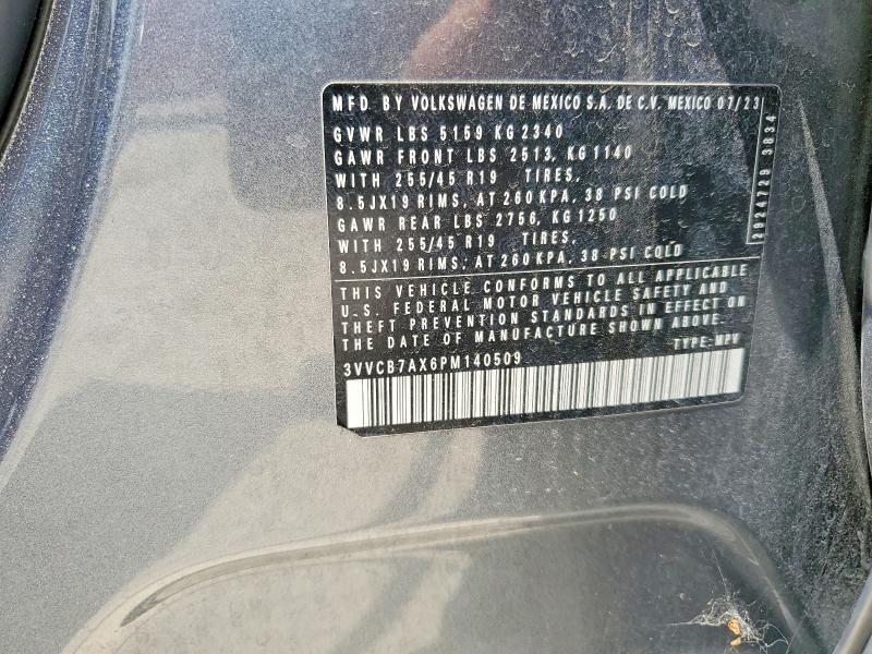 Продаж на аукціоні авто 2023 Volkswagen Tiguan, vin: 3VVCB7AX6PM140509, номер лоту: 55574976