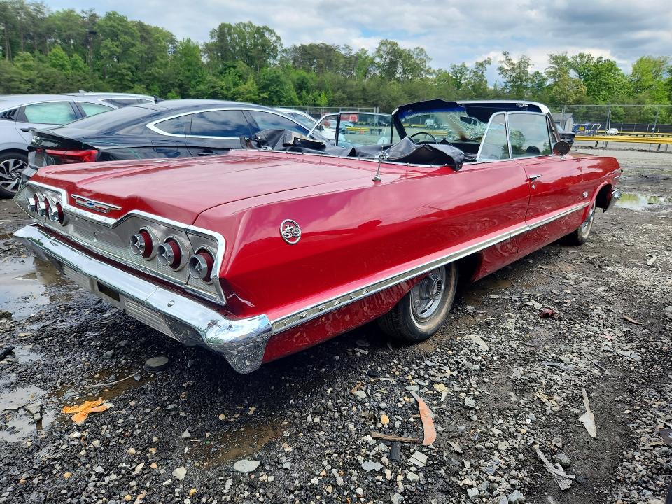 1963 Chevrolet Impala მანქანა იყიდება აუქციონზე, vin: 31867B183982, აუქციონის ნომერი: 53693616