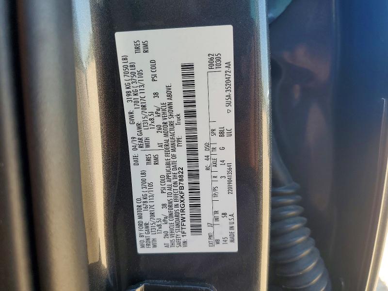 Aukcja sprzedaży 2019 Ford F150, vin: 1FTFW1RGXKFB78822, numer aukcji: 52336856