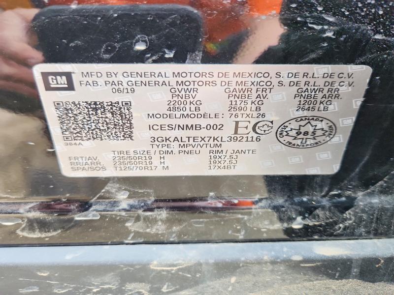 Продаж на аукціоні авто 2019 Gmc Terrain, vin: 3GKALTEX7KL392116, номер лоту: 53652726