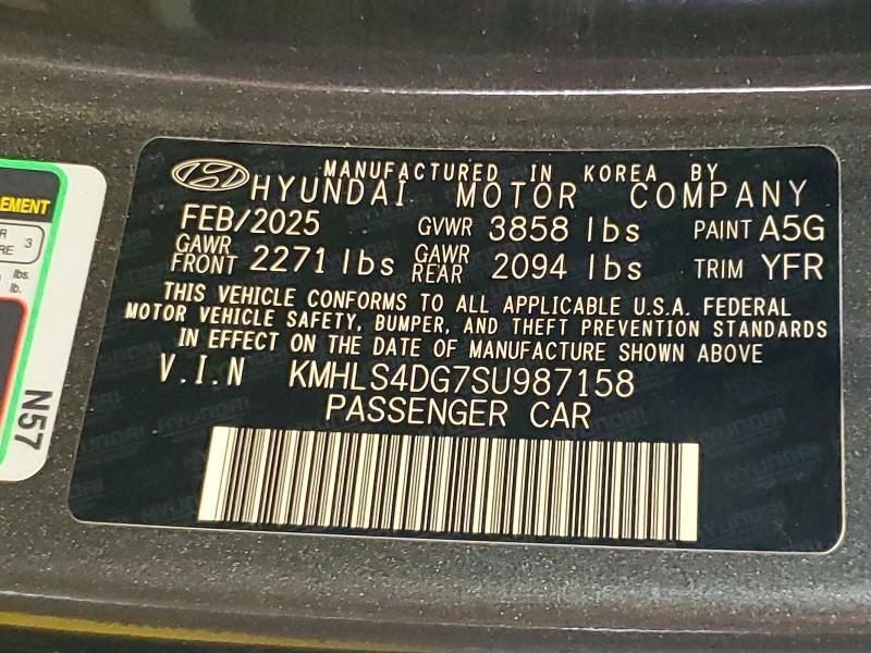 Продажа на аукционе авто 2025 Hyundai Elantra, vin: KMHLS4DG7SU987158, номер лота: 54689196