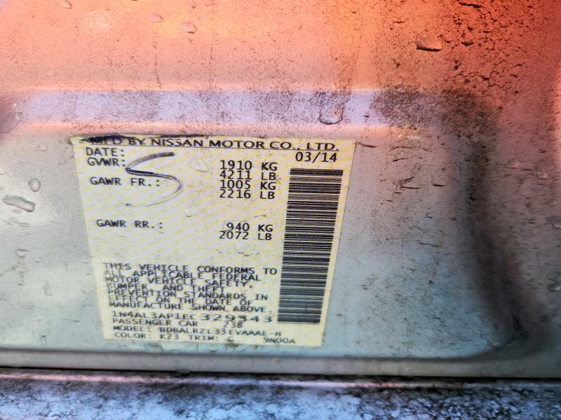 53931846 :رقم المزاد ، 1N4AL3AP1EC329343 vin ، 2014 Nissan Altima مزاد بيع