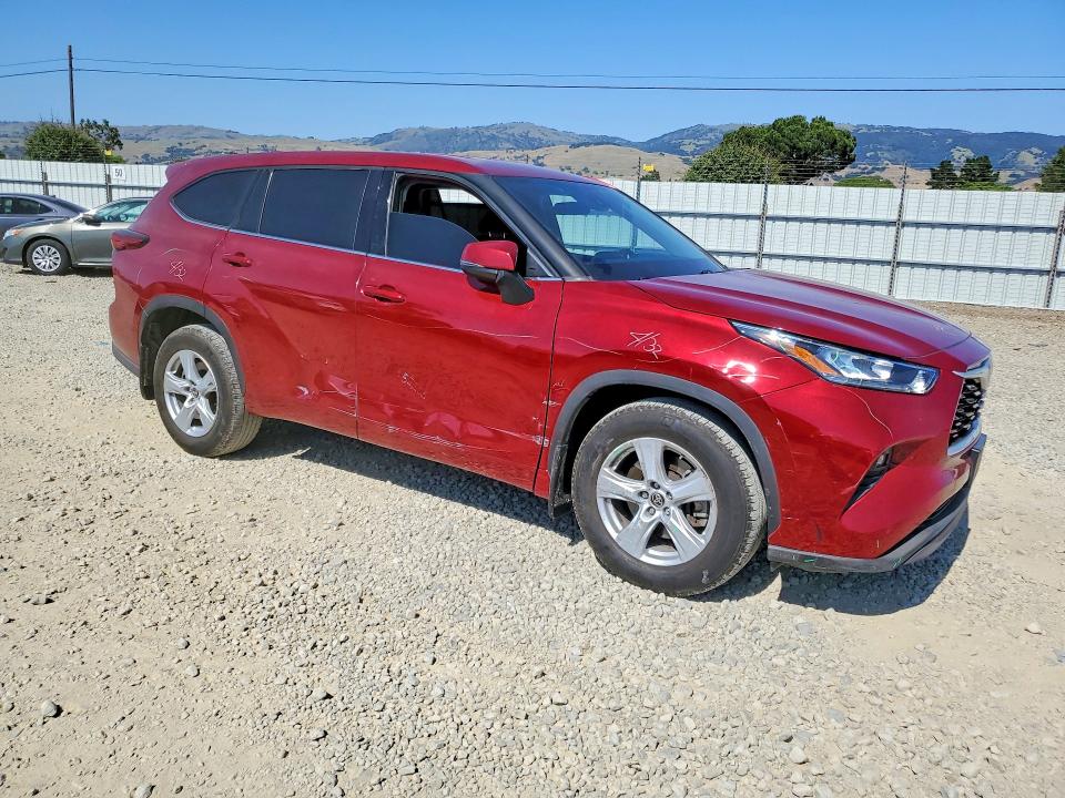 52855726 :رقم المزاد ، 5TDBZRBH6LS505631 vin ، 2020 Toyota Highlander مزاد بيع