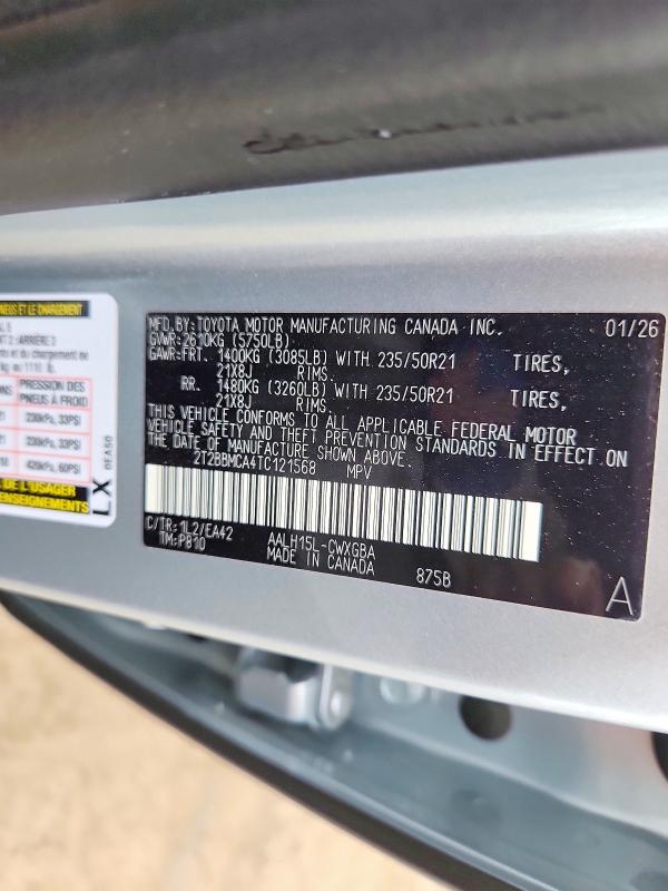 Продаж на аукціоні авто 2026 Lexus Rx 350h, vin: 2T2BBMCA4TC121568, номер лоту: 54630066