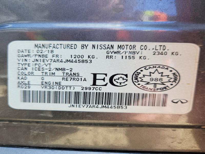 Продажа на аукционе авто 2018 Infiniti Q50, vin: JN1EV7AR4JM445853, номер лота: 51965766