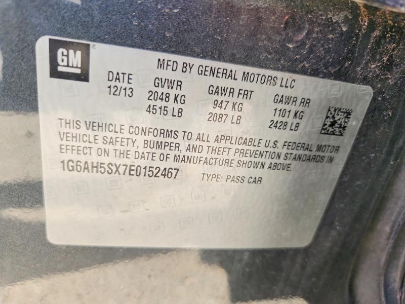 2014 Cadillac Ats მანქანა იყიდება აუქციონზე, vin: 1G6AH5SX7E0152467, აუქციონის ნომერი: 55373516