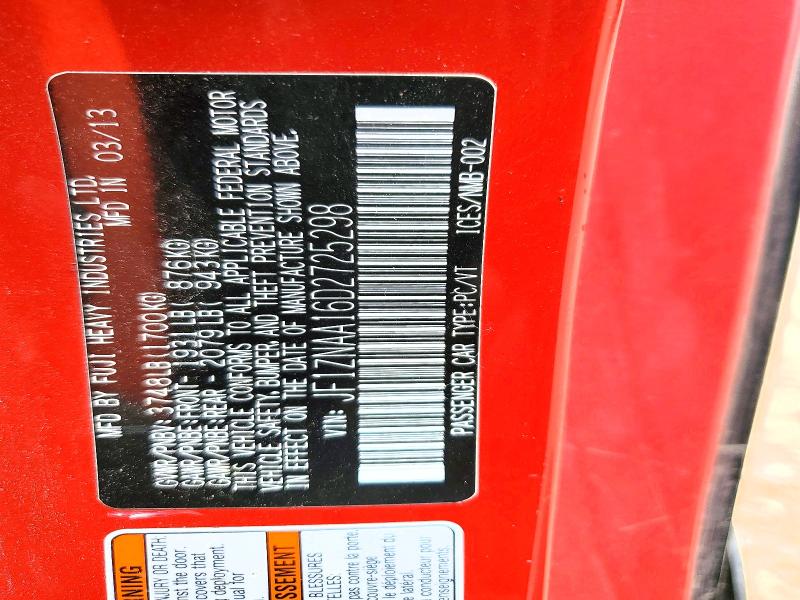 Продаж на аукціоні авто 2013 Scion Fr-s, vin: JF1ZNAA16D2725298, номер лоту: 53628396