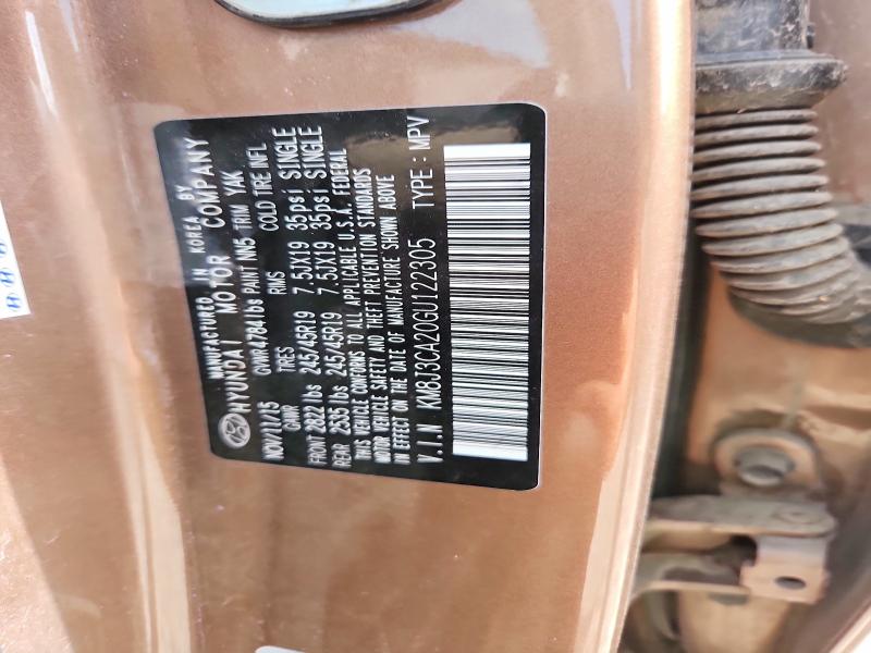 52435006 :رقم المزاد ، KM8J3CA20GU122305 vin ، 2016 Hyundai Tucson مزاد بيع