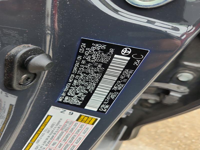 52328016 :رقم المزاد ، JTDBCMFE6R3051119 vin ، 2024 Toyota Corolla Hybrid مزاد بيع