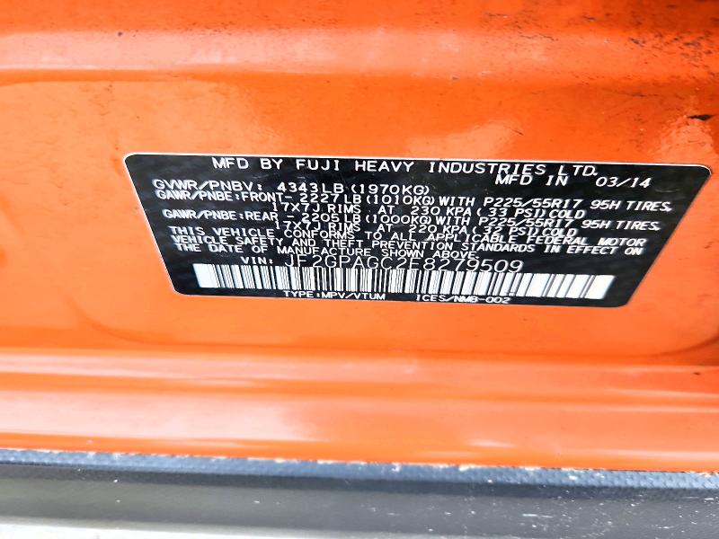54300226 :رقم المزاد ، JF2GPAGC2E8279509 vin ، 2014 Subaru Xv Crosstrek مزاد بيع