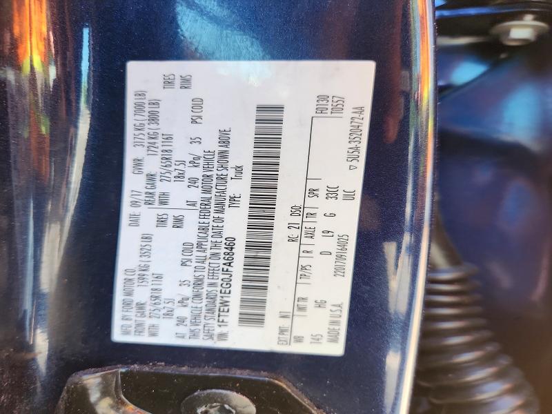 Aukcja sprzedaży 2018 Ford F150, vin: 1FTEW1EG0JFA68460, numer aukcji: 53419686