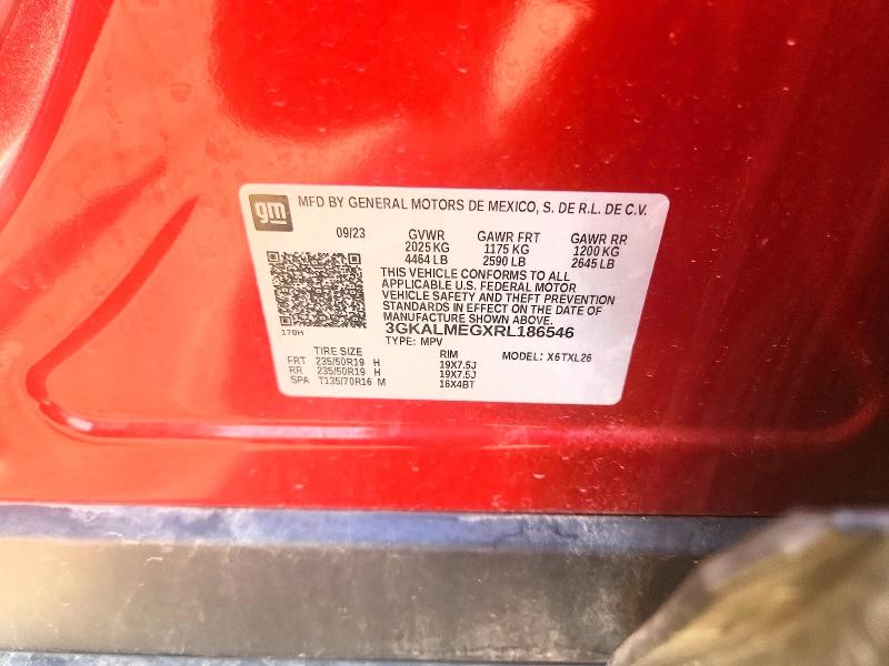 Aukcja sprzedaży 2024 Gmc Terrain, vin: 3GKALMEGXRL186546, numer aukcji: 53537286