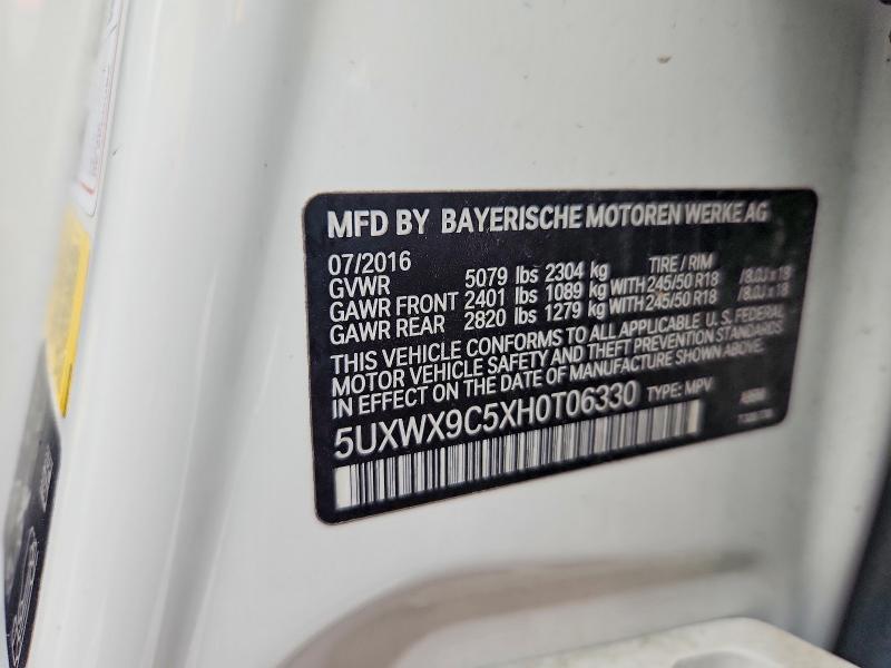 54645546 :رقم المزاد ، 5UXWX9C5XH0T06330 vin ، 2017 Bmw X3 مزاد بيع
