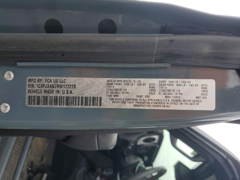 Aukcja sprzedaży 2024 Jeep Wrangler, vin: 1C4PJXAN7RW177279, numer aukcji: 54258686