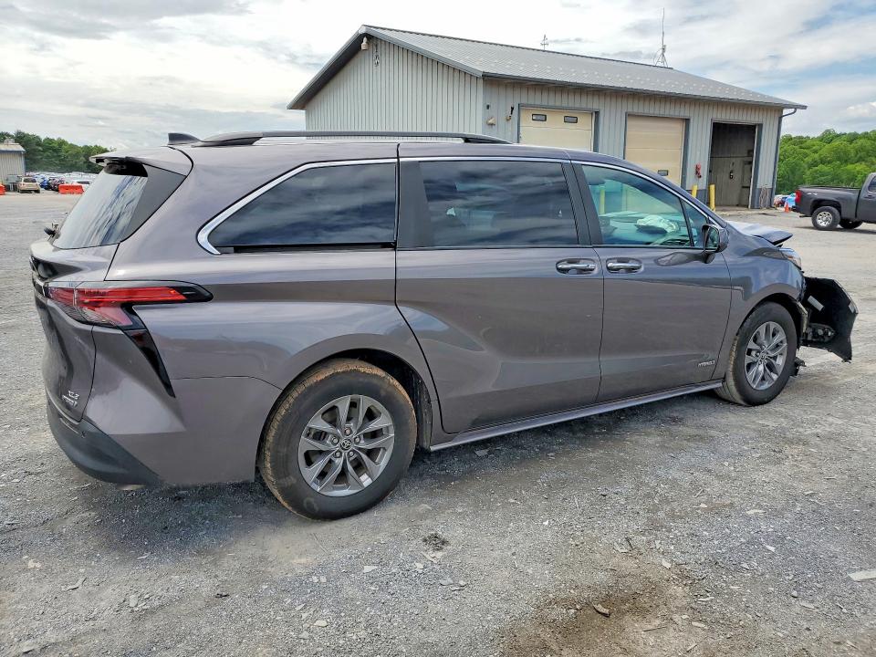 Продаж на аукціоні авто 2021 Toyota Sienna, vin: 5TDYRKEC1MS025368, номер лоту: 54879126