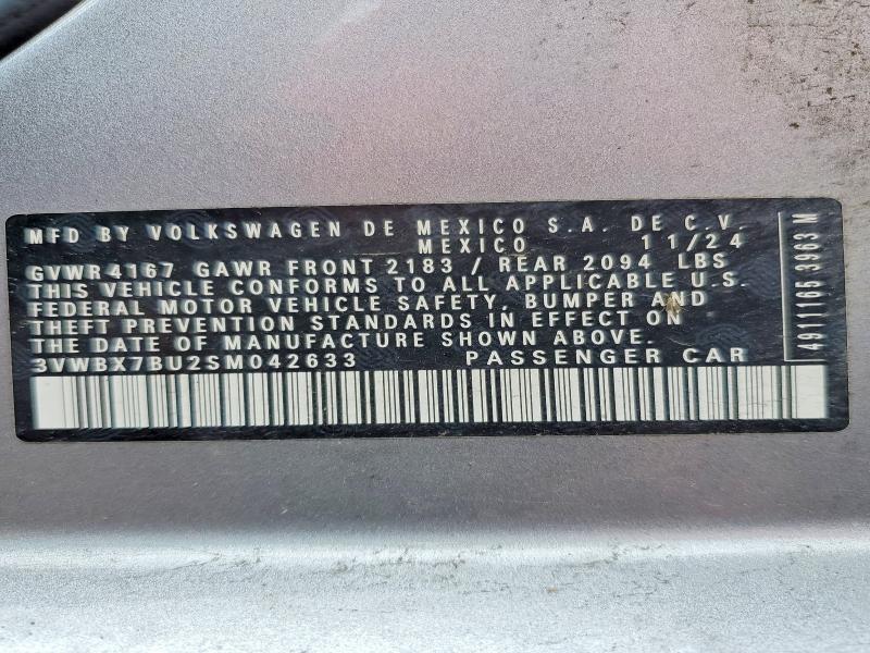 Aukcja sprzedaży 2025 Volkswagen Jetta, vin: 3VWBX7BU2SM042633, numer aukcji: 53733506