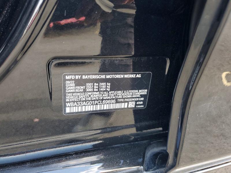 55166746 :رقم المزاد ، WBA33AG01PCL69696 vin ، 2023 Bmw 530xe مزاد بيع