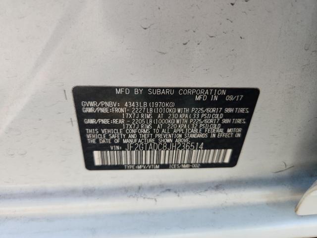 Продажа на аукционе авто 2018 Subaru Crosstrek, vin: JF2GTADC8JH236514, номер лота: 54673396