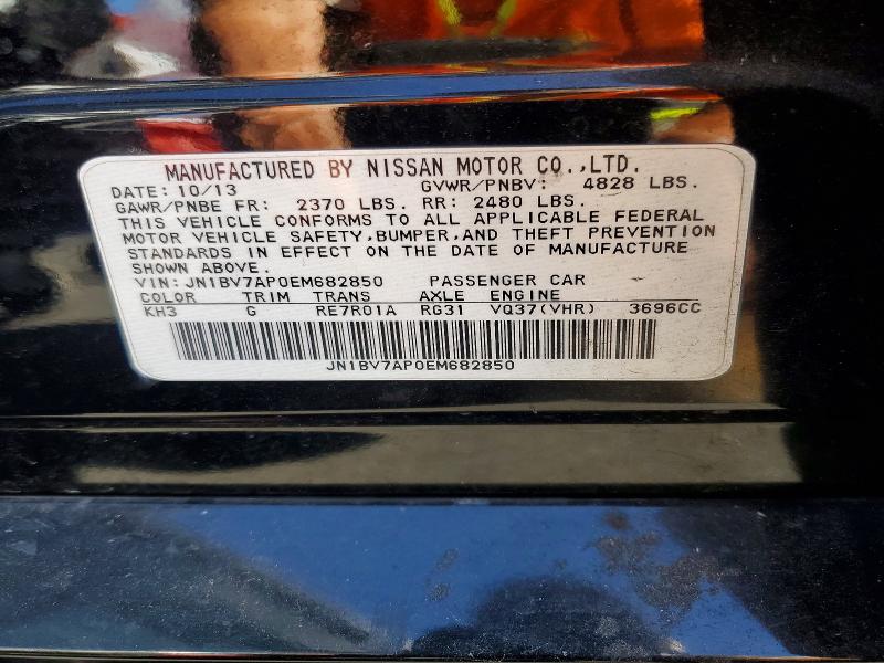 Продажа на аукционе авто 2014 Infiniti Q50, vin: JN1BV7AP0EM682850, номер лота: 53879806