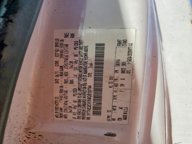 Продажа на аукционе авто 2011 Ford Econoline, vin: 1FTNE2EWXBDB18794, номер лота: 53544186