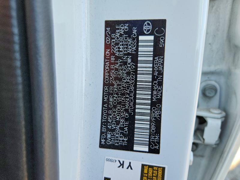 Продажа на аукционе авто 2024 Toyota Prius, vin: JTDACAAU4R3027197, номер лота: 54400226