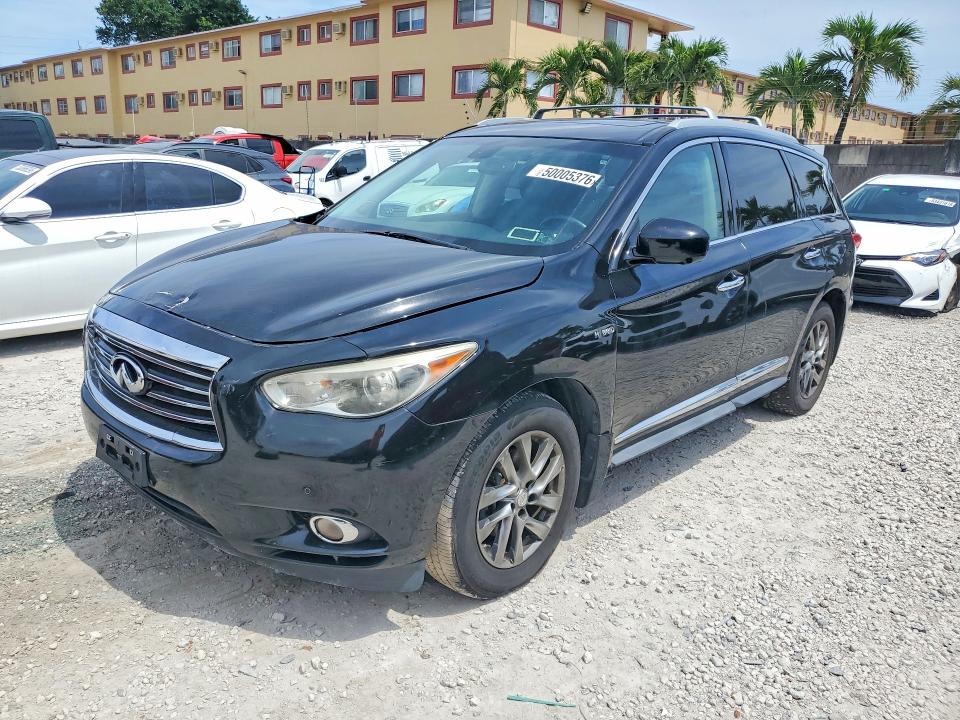 50005376 :رقم المزاد ، 5N1CL0MM9EC521091 vin ، 2014 Infiniti Qx60 Hybrid مزاد بيع