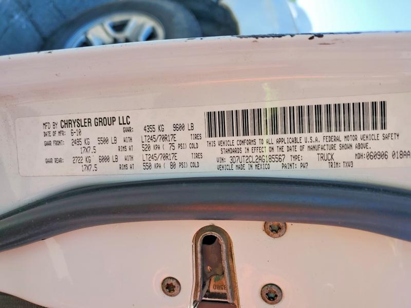 Aukcja sprzedaży 2010 Dodge Ram 2500, vin: 3D7UT2CL2AG185567, numer aukcji: 52892486
