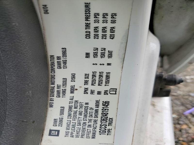 Продажа на аукционе авто 2004 Chevrolet Colorado, vin: 1GCCS136248191456, номер лота: 54093336
