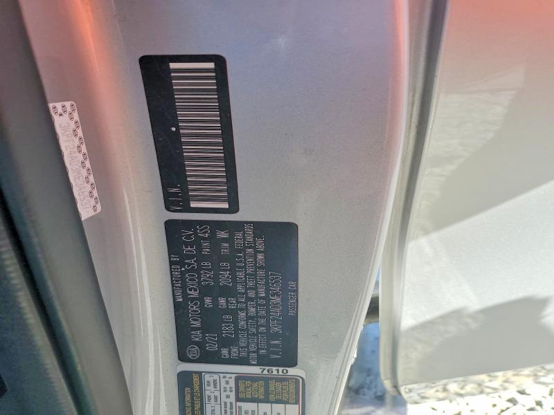 Aukcja sprzedaży 2021 Kia Forte, vin: 3KPF24AD3ME346537, numer aukcji: 53299106