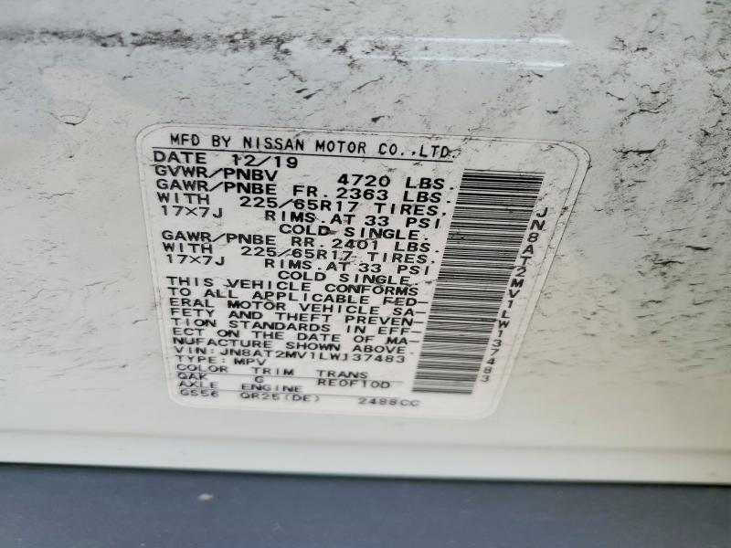 Продажа на аукционе авто 2020 Nissan Rogue, vin: JN8AT2MV1LW137483, номер лота: 53175596