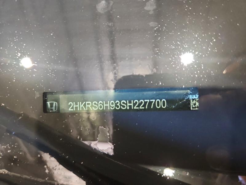 53691996 :رقم المزاد ، 2HKRS6H93SH227700 vin ، 2025 Honda Cr -v مزاد بيع