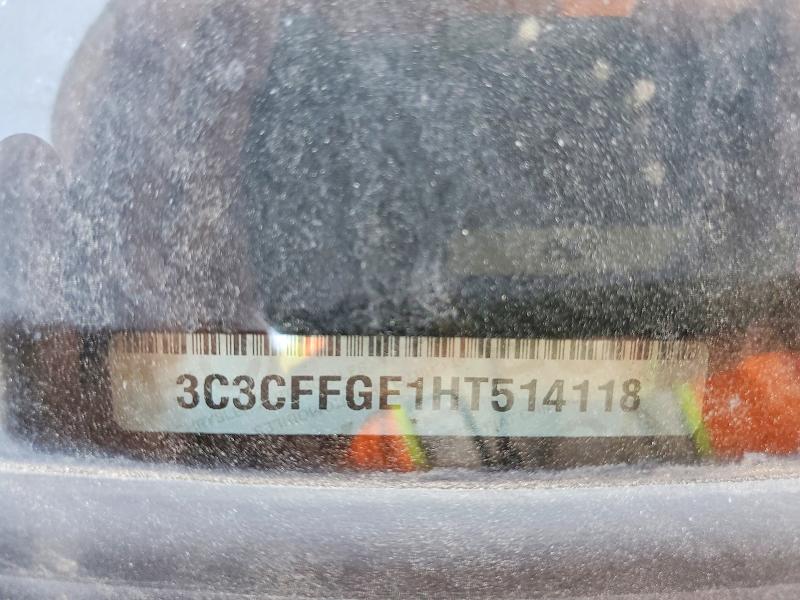 Aukcja sprzedaży 2017 Fiat 500, vin: 3C3CFFGE1HT514118, numer aukcji: 53843606