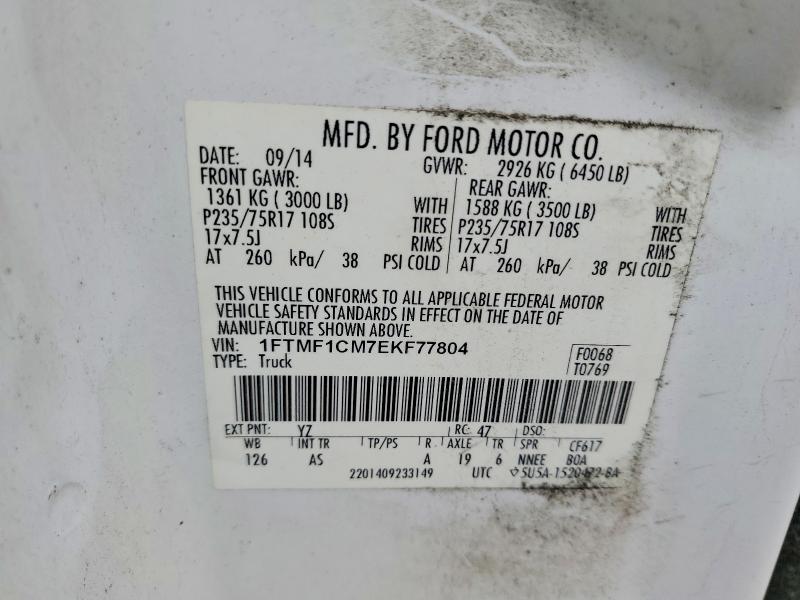 Aukcja sprzedaży 2014 Ford F150, vin: 1FTMF1CM7EKF77804, numer aukcji: 52227816